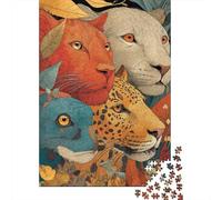 Animali Mondo Animale Puzzle Estremamente Difficile, Molto Difficile da Completare Adatto per Adulti 1000 pezzi (75x50cm)