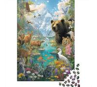 Animali Mondo Animale Un divertente gioco per famiglie adatto ad adulti, adolescenti e bambini con un alto livello di difficoltà 500 pezzi (52x38 cm)