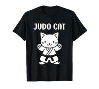 animali praticano l'marziale giapponese Bambino Judo cat Maglietta