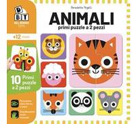 Animali. Primi puzzle a 2 pezzi. Ediz. a colori