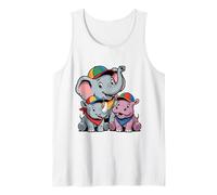 Animali Safari Cuccioli - Elefante Rinoceronte Ippopotamo Canotta