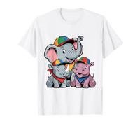 Animali Safari Cuccioli - Elefante Rinoceronte Ippopotamo Maglietta