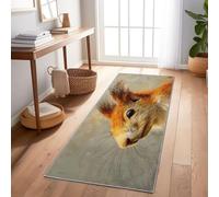 Animali Scoiattoli Ritratti Tappeto Corridoio 60X210 Cm - Lavabile E Antiscivolo, Tappeto Lungo E Stretto Per Corridoio, Cucina O Entrata, Morbido, Facile Da Pulire Marrone