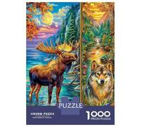 Animali selvatici Puzzle 1000 Pezzi, Jigsaw Puzzle Difficili Per Adulti E Ragazzi Dai 14 Anni in Su, Home Giochi Puzzle 52x38cm/1000pcs