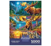 Animali selvatici Puzzle 1000 Pezzi, Jigsaw Puzzle Difficili Per Adulti E Ragazzi Dai 14 Anni in Su, Home Giochi Puzzle 52x38cm/1000pcs