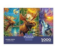 Animali selvatici Puzzle 1000 Pezzi, Jigsaw Puzzle Difficili Per Adulti E Ragazzi Dai 14 Anni in Su, Home Giochi Puzzle 52x38cm/1000pcs