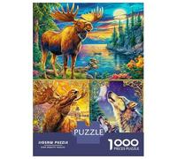 Animali selvatici Puzzle 1000 Pezzi, Jigsaw Puzzle Difficili Per Adulti E Ragazzi Dai 14 Anni in Su, Home Giochi Puzzle 52x38cm/1000pcs