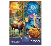 Animali selvatici Puzzle 1000 Pezzi, Jigsaw Puzzle Per Adulti E Ragazzi Dai 14 Anni in Su, Gioco Di Puzzle 38x26cm/1000pcs