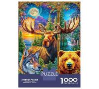 Animali selvatici Puzzle 1000 Pezzi, Jigsaw Puzzle Per Adulti E Ragazzi Dai 14 Anni in Su, Gioco Di Puzzle 52x38cm/1000pcs