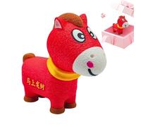 Animali Stampati In 3D,Giocattolo per il Nuovo Anno con Bocca Girevole - Statua per l'Anno del Cavallo 2026 Decor per la Casa | Per Bambini Ragazzi Ragazze Compleanno Regalino Scrivania Ufficio Casa A