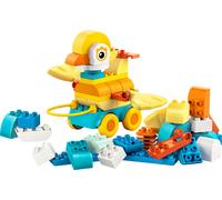 LEGO DUPLO Animali su Ruote 3 in 1 - Gioco Educativo in Mattoncini per Costruire un'Anatra o un Pesce o un Cane Giocattolo con Ruote e Maniglia - Regalo per Bambine e Bambini da 2 Anni in su - 10448