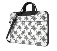 Animali tartarughe marine stampa borse convenienti del computer portatile elegante e protettivo stile unico della borsa del computer, Nero , 13 inch