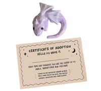 Animali tascabili per bambini, a forma di drago, confortante e ispiratore | Mini statua per adolescenti, adulti, studenti, casa, viaggi, colleghi, studiare