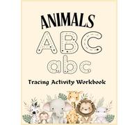 Animals ABC abc Capital and Small : Tracing Activity WorkBook