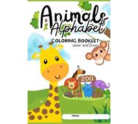 Animals alphabet coloring book-color and trace