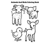 Animals and birds coloring book