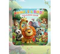 Animals and Birds colouring book: It features a grand total of 90 unique pictures of animals and birds, offering hours of engaging colouring fun.