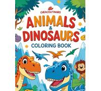 Animals and Dinosaurs Coloring Book: Children's Animals and Dinosaurs Coloring Book