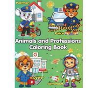 Animals and Professions Coloring Book