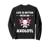 Animals axolotl funny simple life is better with a axolotl Felpa
