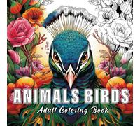Animals Birds: Colouring books for adults with 60 sketches of animals birds.