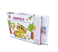 Animals: Book With 3 Magnetic Level-up Jigsaw Puzzles