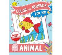 Animals Color By Number: Large Print Kawaii Animals Coloring For Adults, Seniors and Kids For Relaxation And Mindfulness