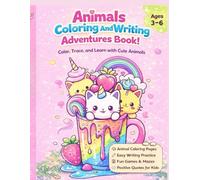 Animals Coloring And Writing Adventures Book!