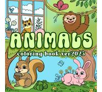ANIMALS coloring book: 45+ easy and bold illustrations of animals such as dogs, cats, birds, mice,....