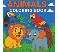 Animals Coloring Book: Educational animal coloring pages from different habitats for kids and adults