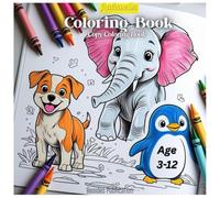 Animals Coloring Book For Children: Copy Coloring Book | Age 3-12