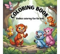 ANIMALS COLORING BOOK FOR KIDS: Simple and Adorable Animals to keep kids Engaged