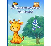 Animals Coloring Book: Math Games