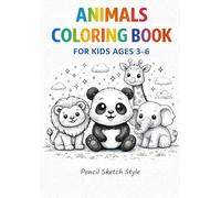 Animals Coloring Book: Pencil Sketch Style