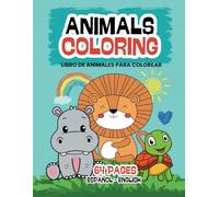 Animals Coloring - Español English: Libro de Animales para Colorear - Spanish English