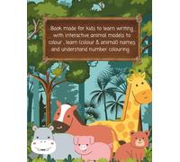 Animals colouring and writing alphabets: Animal colouring , colour recognition and writing small and big alphabets for kids 3+