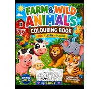 Animals Colouring Book: Farm and Wild Animal