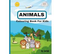 ANIMALS: COLOURING BOOK FOR KIDS