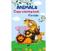 Animals copy coloring book