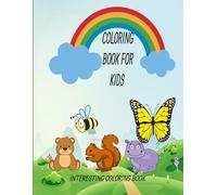 Animals cute and funny ,bold and easy coloring books for kids and adults