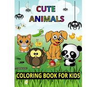 ANIMALS CUTE & FUNNY: BOLD AND EASY BOOK FOR KIDS AND ADULTS