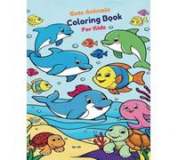 Animals Cute & Funny: Bold and Easy Coloring Book for Kids & Adults - Adorable Critters with Names, Relaxing Designs for All Ages (Ages 2-8+)