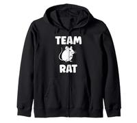 Animals Cute Mouse Rodent Rat Minimalist Simple Team Rat Felpa con Cappuccio
