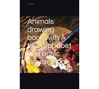 Animals drawing book with A to Z alphabet and basic information