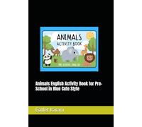 Animals English Activity Book for Pre-School in Blue Cute Style