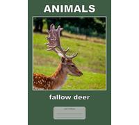 Animals - fallow deer: This is just a notebook, very nice wide-lined journal, 98 pages, white paper