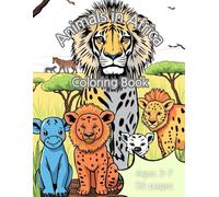 Animals in Africa Coloring Book: Easy Coloring, Perfect for kids 3-7