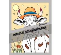 animals in hats colouring book