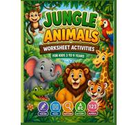 Animals Jungle Worksheet Book: Activity and Coloring Book