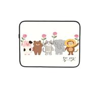Animals Lift Roses Custodia per computer portatile Notebook Computer Tablet Valigetta per il lavoro 17 pollici